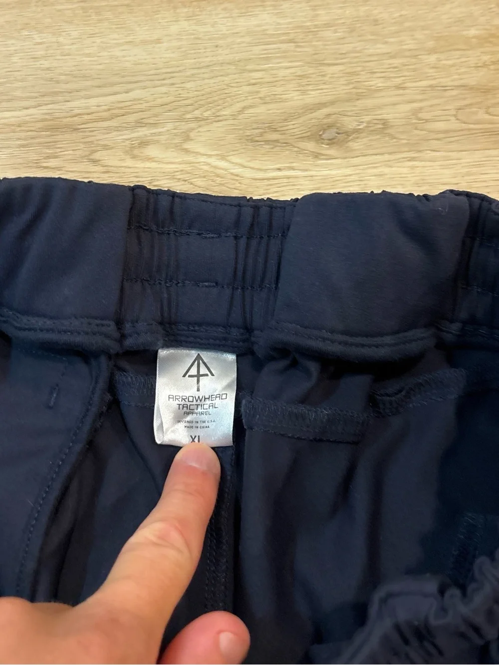 Men's Arrowhead Tactical Shorts-Size XL navy blue 9” inseam carry